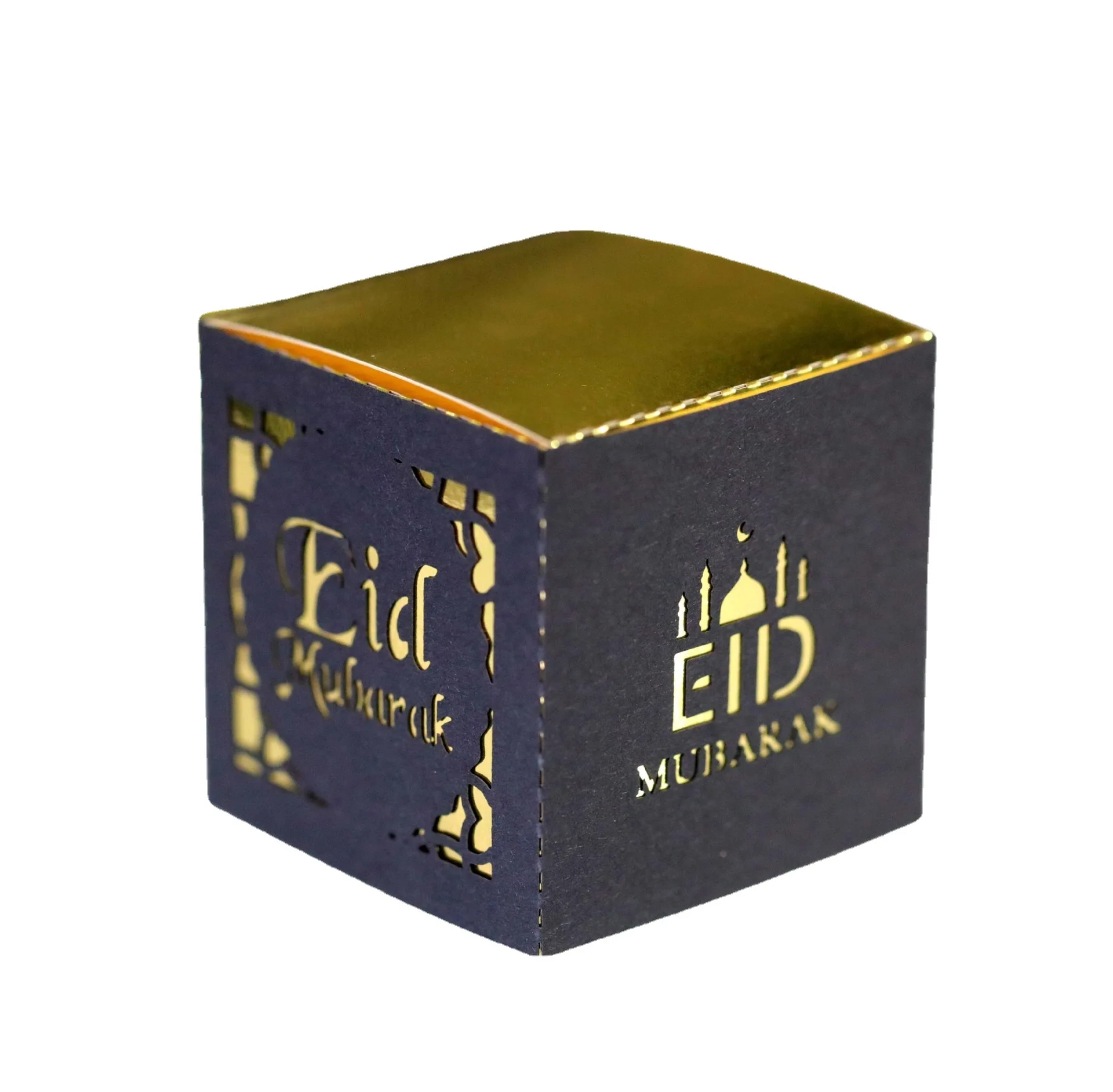 Хит продаж, праздничные украшения EID Mubarak Рамадан, конфеты, сладкий шоколад, торт, макарон, баклава, упаковка, подарочная коробка