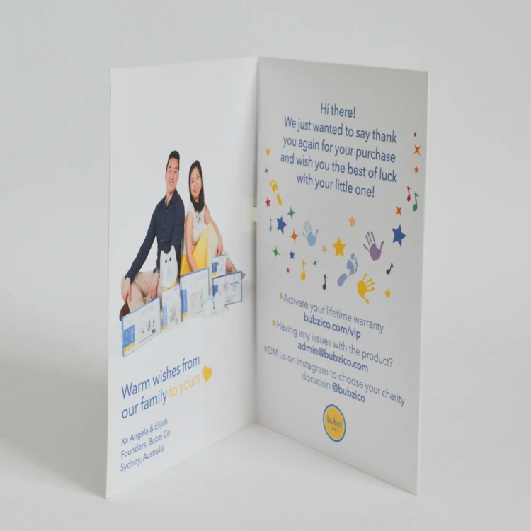 High quality expensive christmas cards with recording greeting voice recorder for gift