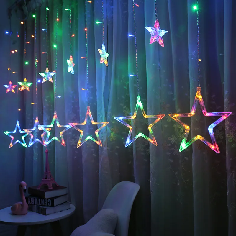Christmas Lights Romantic Fairy Star pendant 2M 5 Colors LED String Light For Holiday Home Decoration