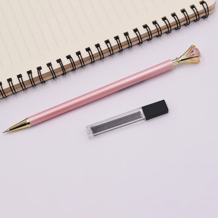 Mechanical Pencil Diamond Pendant 0.5mm 0.7mm Kawaii Stationery Automatic Pencil for School Office Supplies