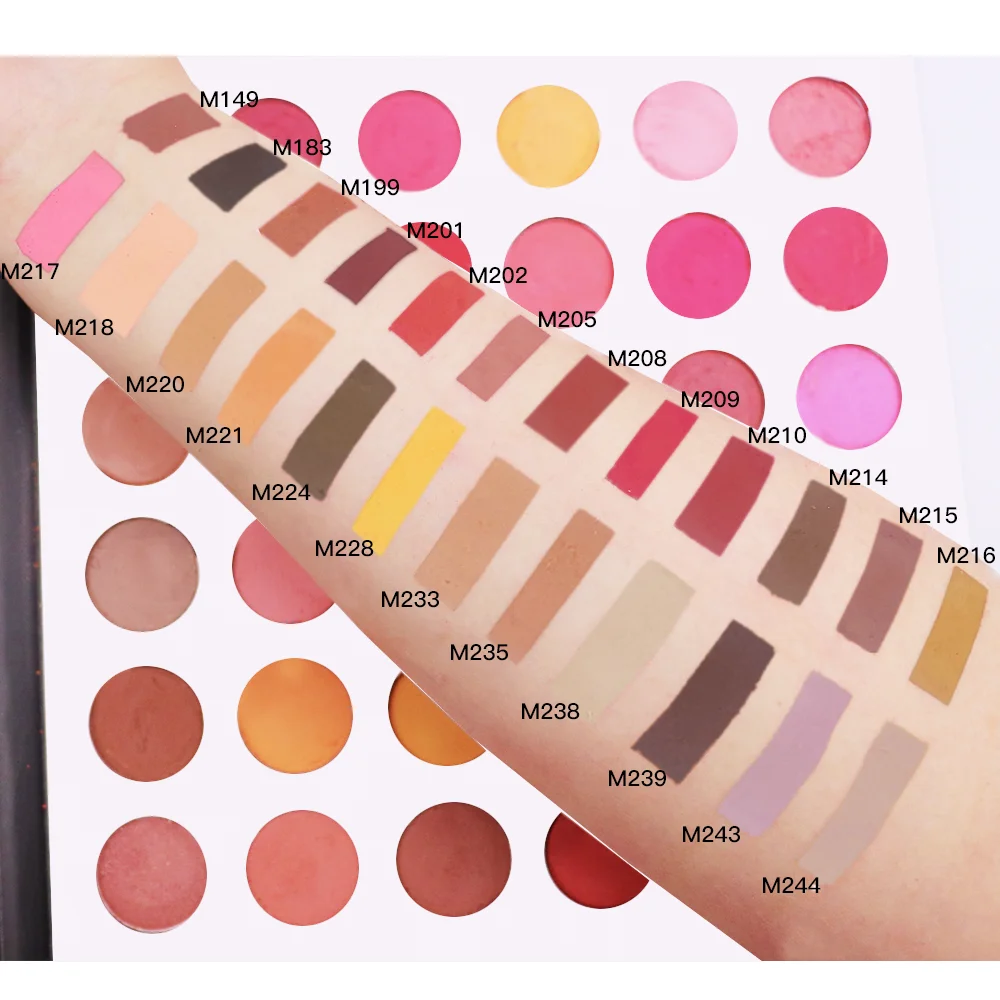 Manufacturer Private Label Matte Shimmer Glitter DIY Eye Shadow Palette Custom Logo 9 12 15 18 24 30 Makeup Eyeshadow Palette