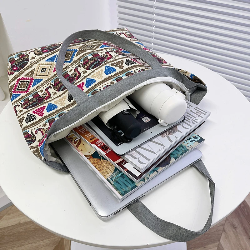 High Quality Custom Printed Fabric Tote Bag Recycled Grocery Shopping Bag