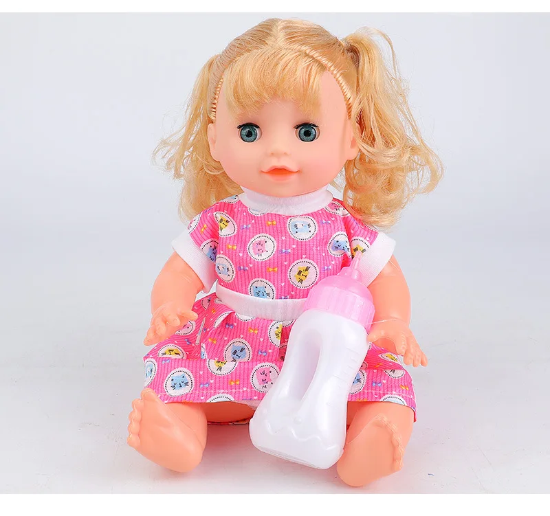 Cheap Small Lovely Plastic Vinyl pink Model Toys for Girl Christmas Gift Kids Doll Set Baby Play House Dolls Kids