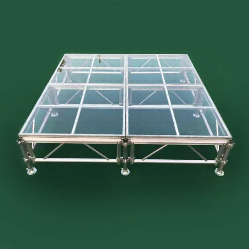 CE Portable Outdoor Portable plexiglass Stage platform Used aluminum Mobile Stage Platform with step
