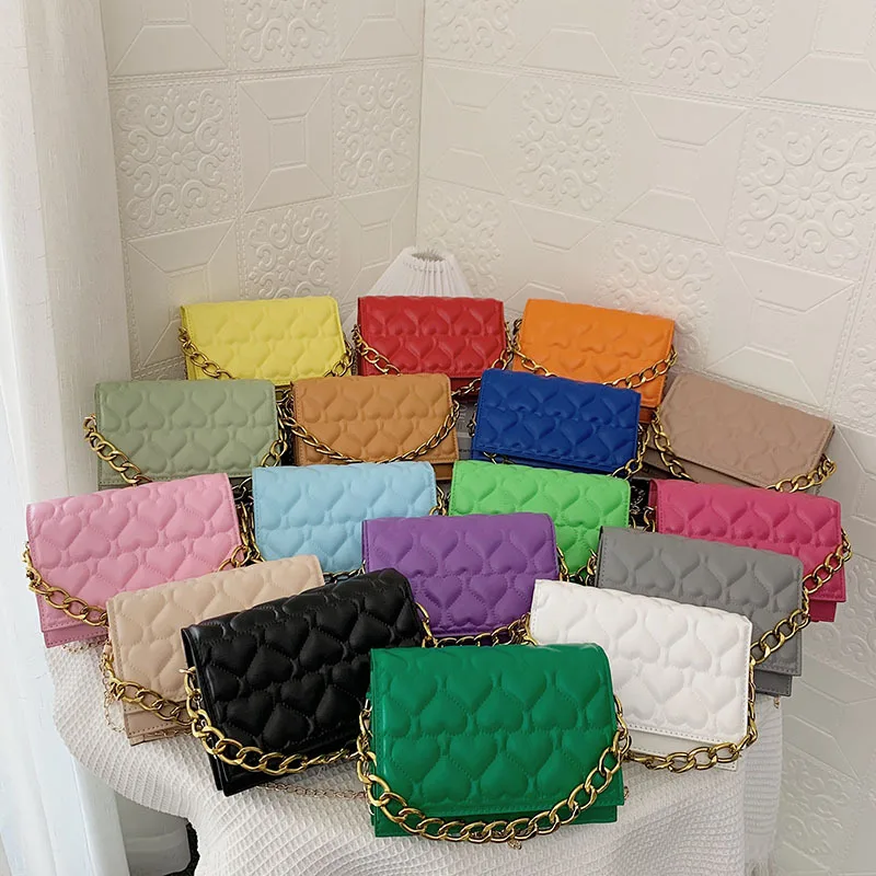 2023 PU Leather Designer Bags Women Handbags Ladies Shoulder Bag with Gold Chain Crossbody Fashion Bags Purses and Handbags