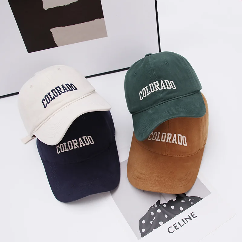 New Autumn and Winter Brushed Wild Baseball Cap Casual Fashion Sports Outdoor Alphabet Simple Peaked Hat