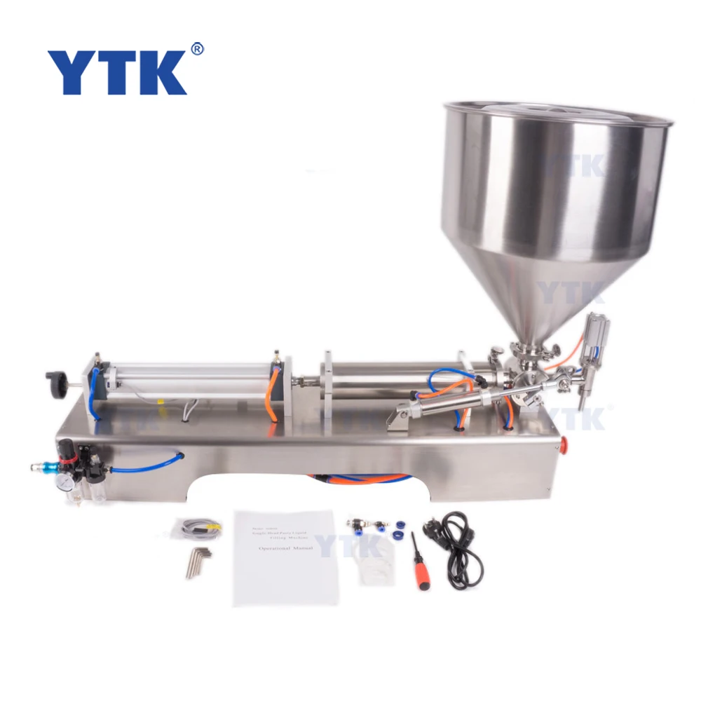 Semi-automatic ketchup syrup lotion shampoo jam cosmetic cream tomato sauce honey peanut butter paste filling machine filler