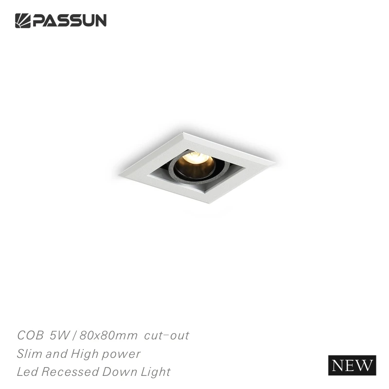 Aluminium Indoor ceiling embedded mounted 3*12w adjustable LED ceiling spot lights