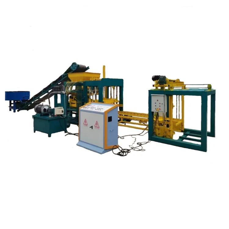 QT4-15 Hollow Block Making Machine Automatic Concrete Brick Production Line to Make Construction Building Material Block Sale