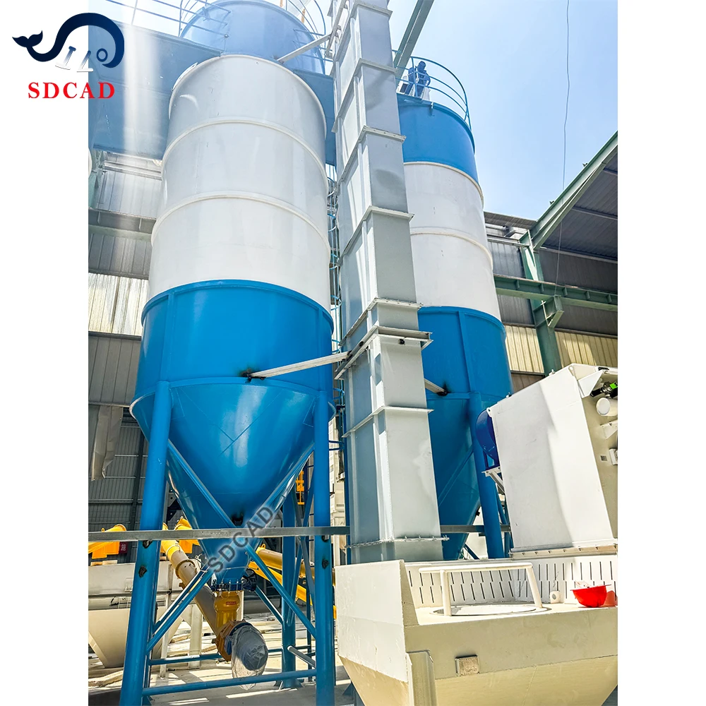 SDCAD customized 100 ton powder  storage steel Cement Silo cement plants fly ash 200Tons Bolted Type Bulk  sand silos