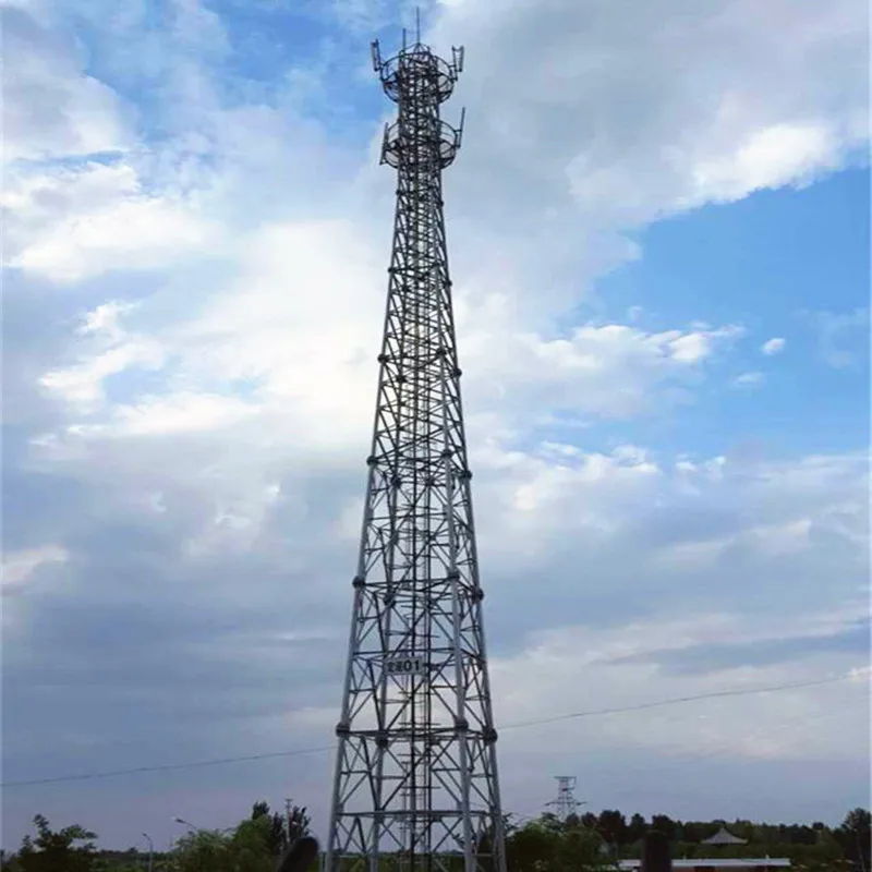 Hot Galvanized Steel Telecommunication Communication Tower