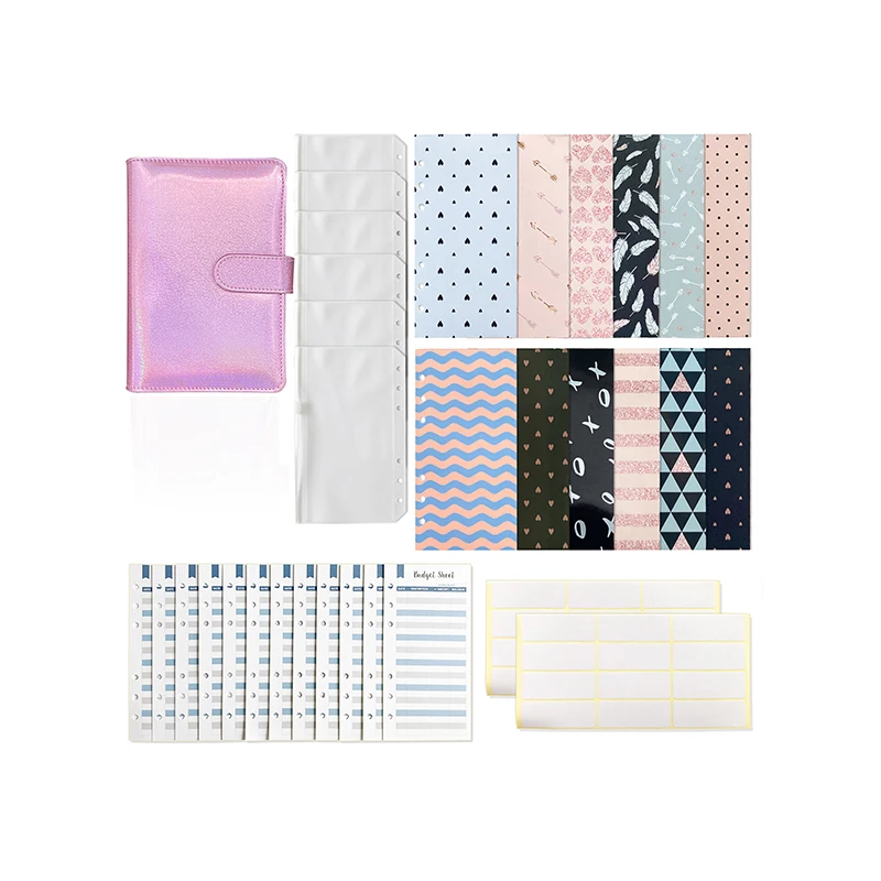 A5 New Design Financial PU Leather Notebook Hardcover to Do List Journals Custom Bill Tracker OEM Undated Weekly Budget Planners