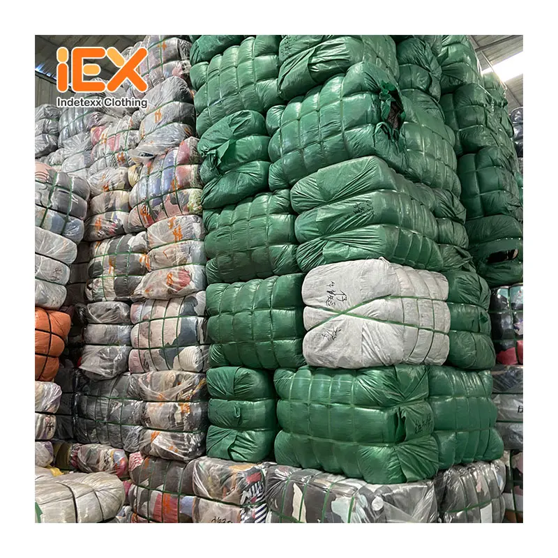 Indetexx Factory Price Best Codes Ukay Bundle Supplier 45kg Vip Code Wholesale Used Jeans In Bales