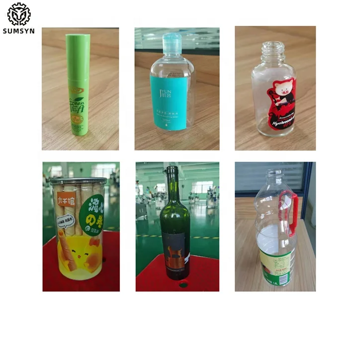 
SUMSYN SS-11111 Semi automatic round bottle labeling machine bottle label dispenser 