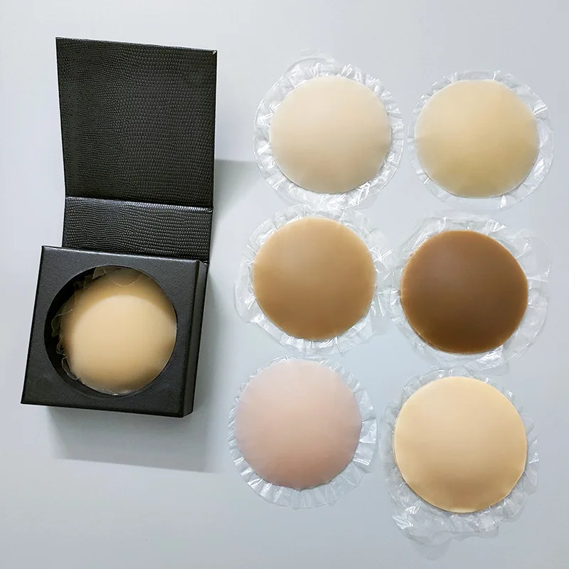 Girls Sexy Boobs Nipple Cover Sticky Adhesive Ultra-Thin Invisible Breast Pad Bra Reusable Inserts Silicone Nipple Covers Women