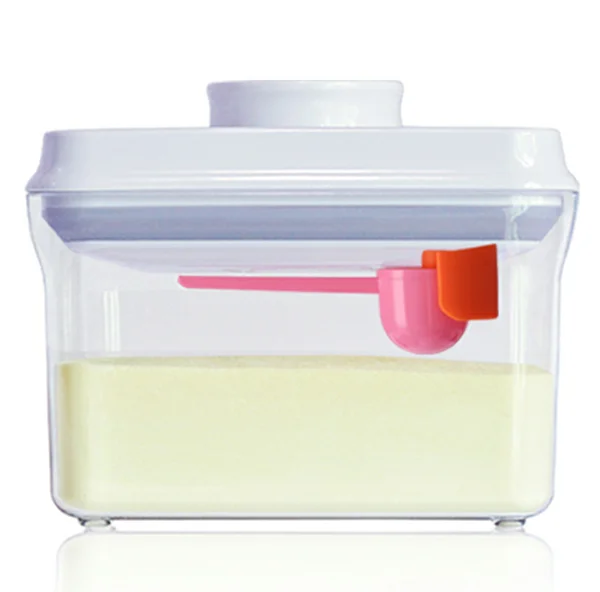 BPA Free Baby Food Storage Formula Milk Powder Dispenser Box With Scraper. Waterproof Milk Protein Powder Container Dispenser