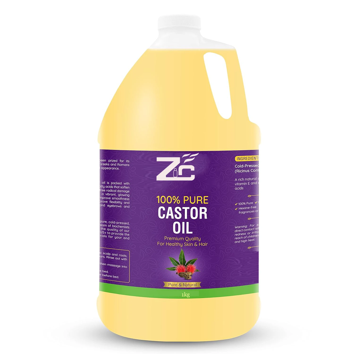 Wholesale bulk price cold pressed jamaican black castor oil for hair 100% pure natural organic castor oil