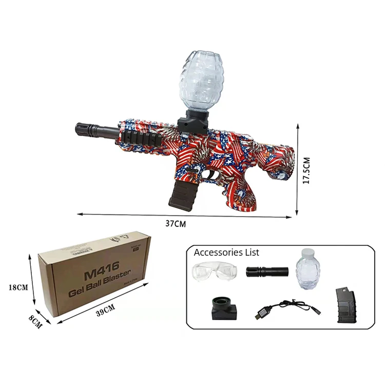 Electric Gel Ball Blaster Toy Gun Eco-Friendly Splatter Automatic Water Beads Shooting Team Game