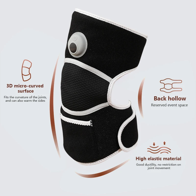 Portable Cordless Knee Heat Warmer Therapy Pad Custom Logo Knee Joint Arthritis Relief Physiotherapy Electric Heated Knee Pad