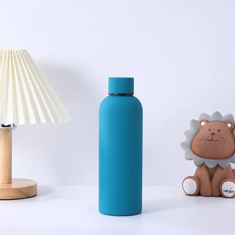 Custom Small Mouth 17Oz Rubber Paint Insulation Stainless Steel Water Bottle vacuum flasks & thermos bottle Colorful