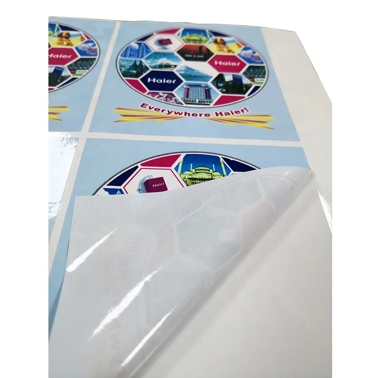 Custom No glue Self-adhesive Sticker Electrostatic film label for plastic and glass