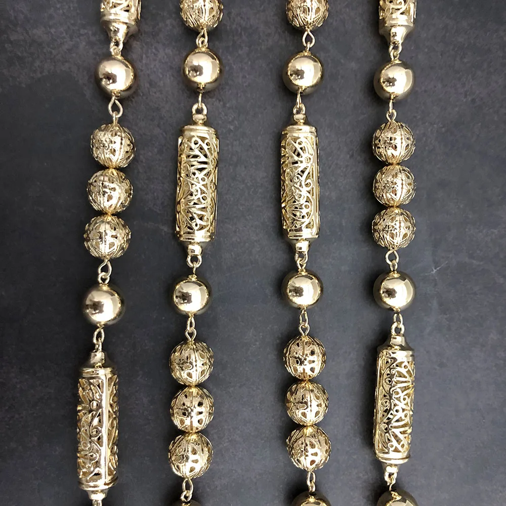 2020 Moroccan Wedding Dress Horse-eye Crystal Morocco Bride Breast And Shoulder Back Tassels Necklace Accessories Big Size