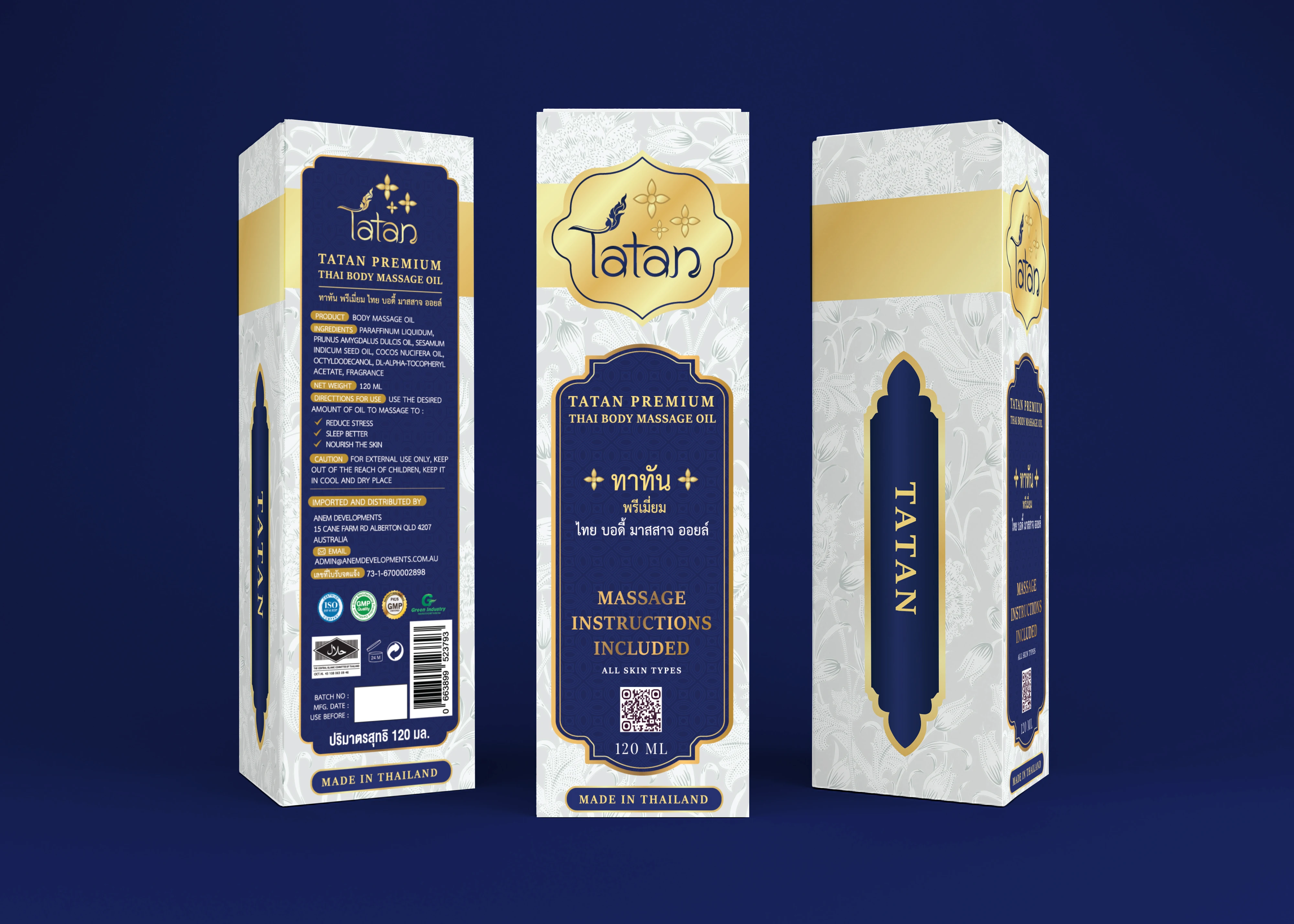 By Tatan Wholesales From Thailand Massage Oil Neck And Shoulder Premium Thai Herb Body Massage Oil Natural Organic Product