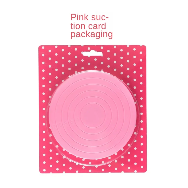 DIY Cookies Baking Plastic Pan Decorating Plate Rotating Table Round Cake Stand Tool Rotary