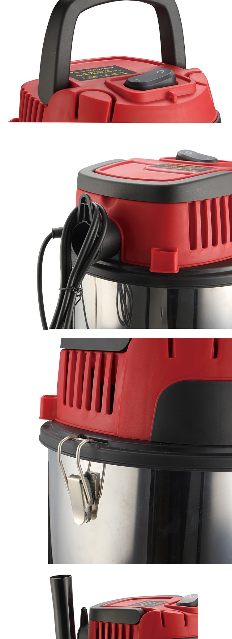 Wet Dry Vacuum 4 Gallon 4 Horsepower Stainless Steel Tank industrial wet dry vacuum cleaner