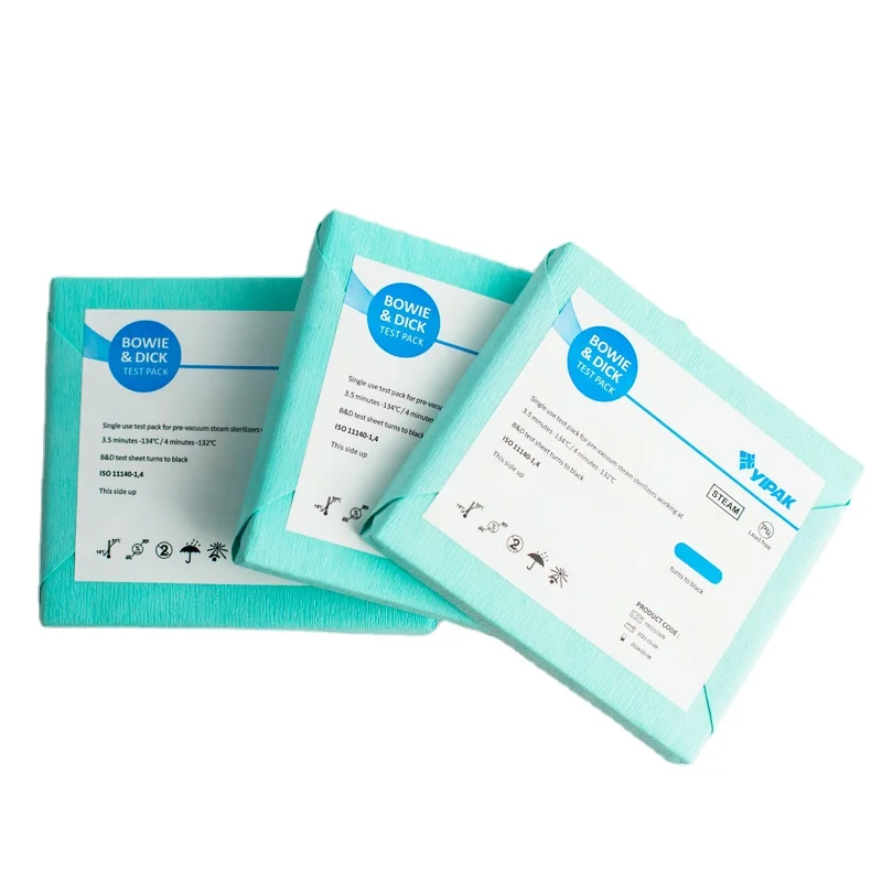 Medical Supply bowie dick test pack sterilization indicator Used for daily monitoring of pre-vacuum for dental clinic & hospital