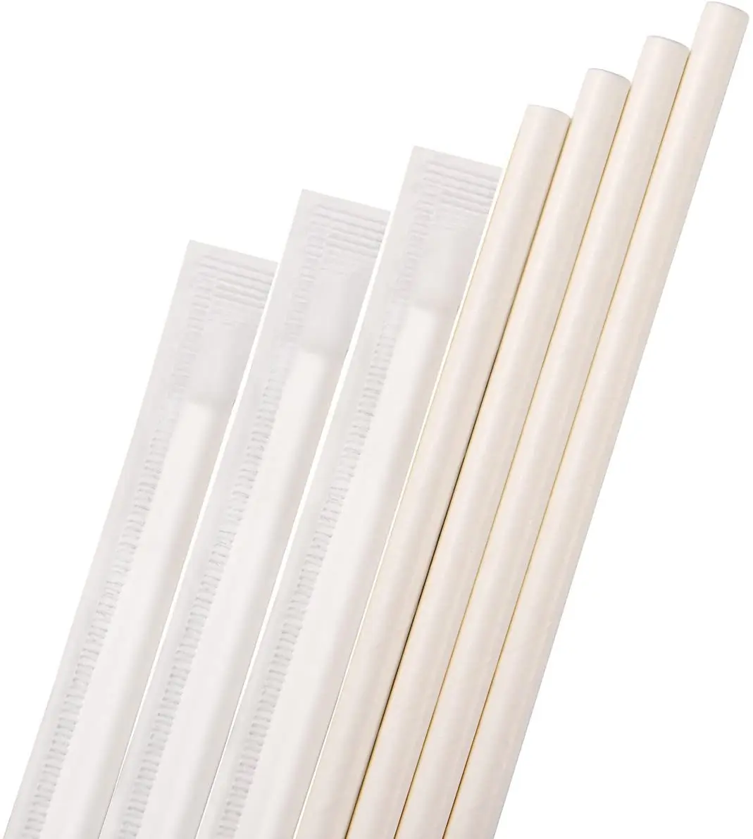 12mm biodegradable Boba Paper Straws Black And White Paper Straws For Milk Tea &Juice