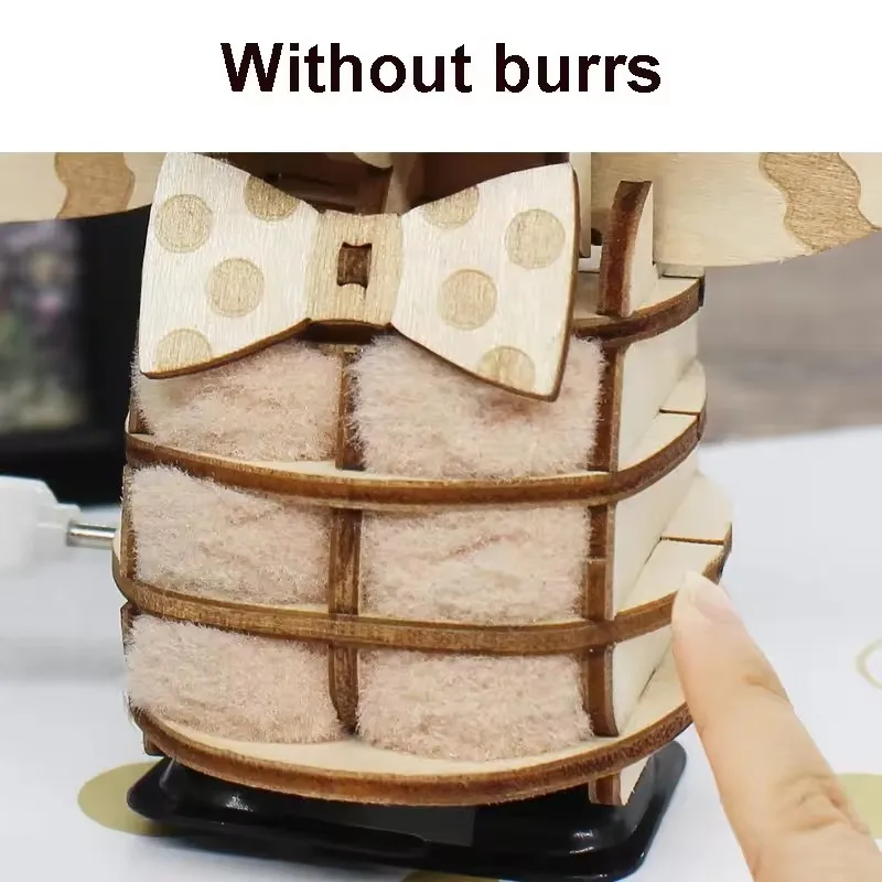 Wooden 3D puzzle model kids DIY wind up walking puzzle animal toy 6 style wood craft jigsaw puzzle building set educational toy