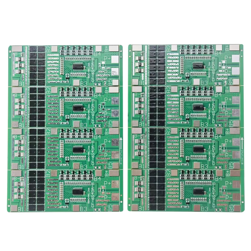 Cheap Small Size 6S 24V 20A 40A Li ion BMS Same Port with Balance Polymer Battery Protection Circuit Board Solar Lighting BMS