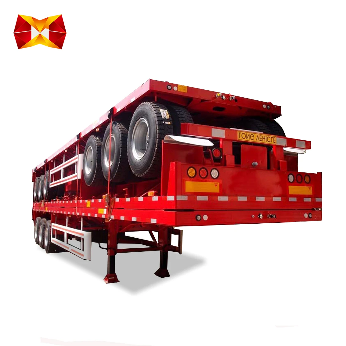 Hydraulic 3 4 Axle 48 50 60 Ton 100 Ton used second hand gooseneck container tent farm flatbed trailer used second hand for sale