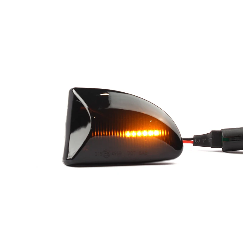 ADT Front LED Side Turn Signals Sequential LED Side Marker Light Front Flowing Smoked LED Lamps Lights For A451 C451 W451 Amber