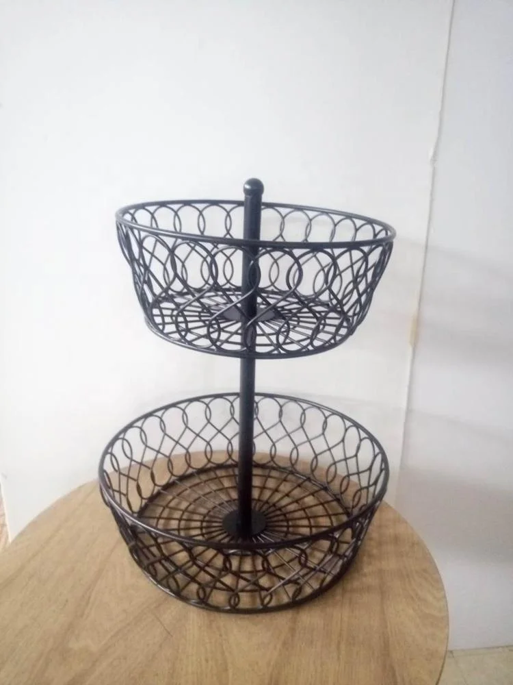 Kitchen Two-Tire Fruit Basket