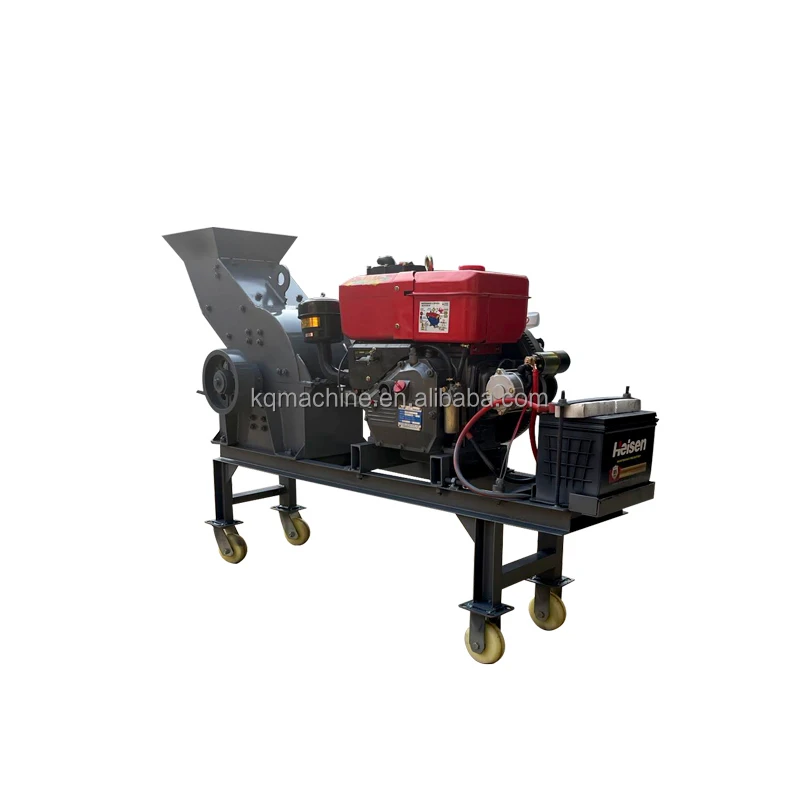 China Factory Portable Mobile Hammer Crusher Limestone Gold Mining Coal Crushing Machine