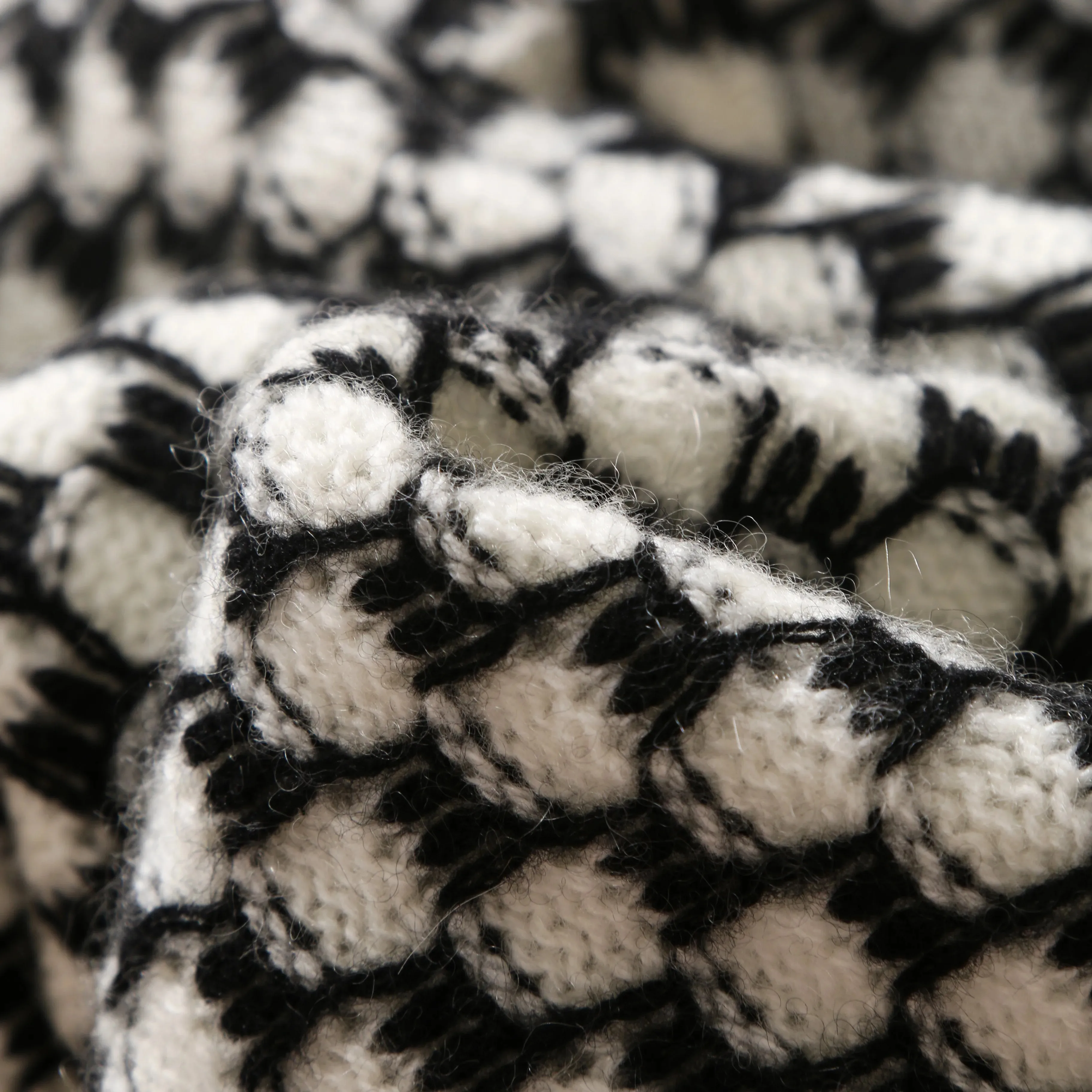 Women New Fashion V Neck Elegant Jacquard Knit Luxury Cardigan Erdos Cashmere Sweater