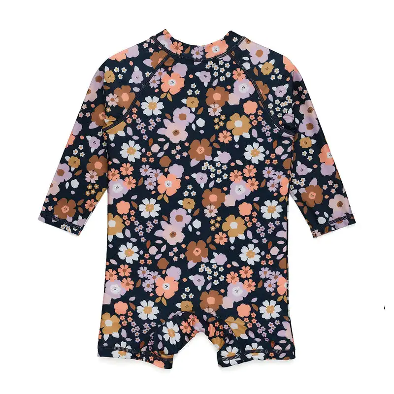 85% детский слитный купальник из полиэстера с длинным рукавом, смешанная с 15%, из спандекса