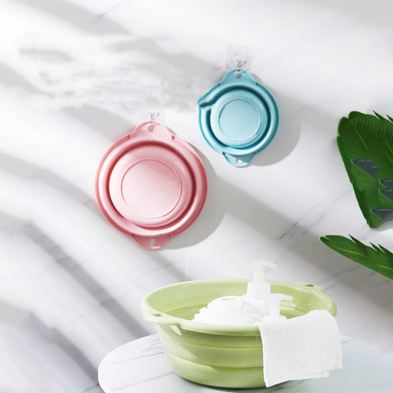 Portable Foldable Baby Small Wash Basin Household Plastic Laundry Tub Travel Baby Wash Basin Plastic Basin
