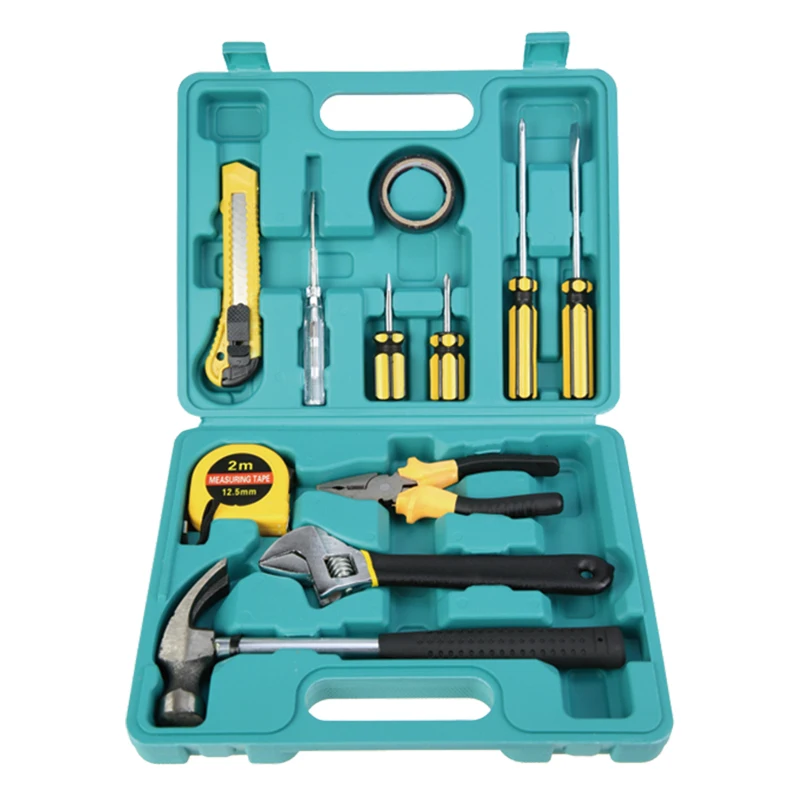12PCS Household Hardware Hand Tool Multi-Function Screwdriver Combination Car Repair Kit Toolbox,ectrical Repair Kit
