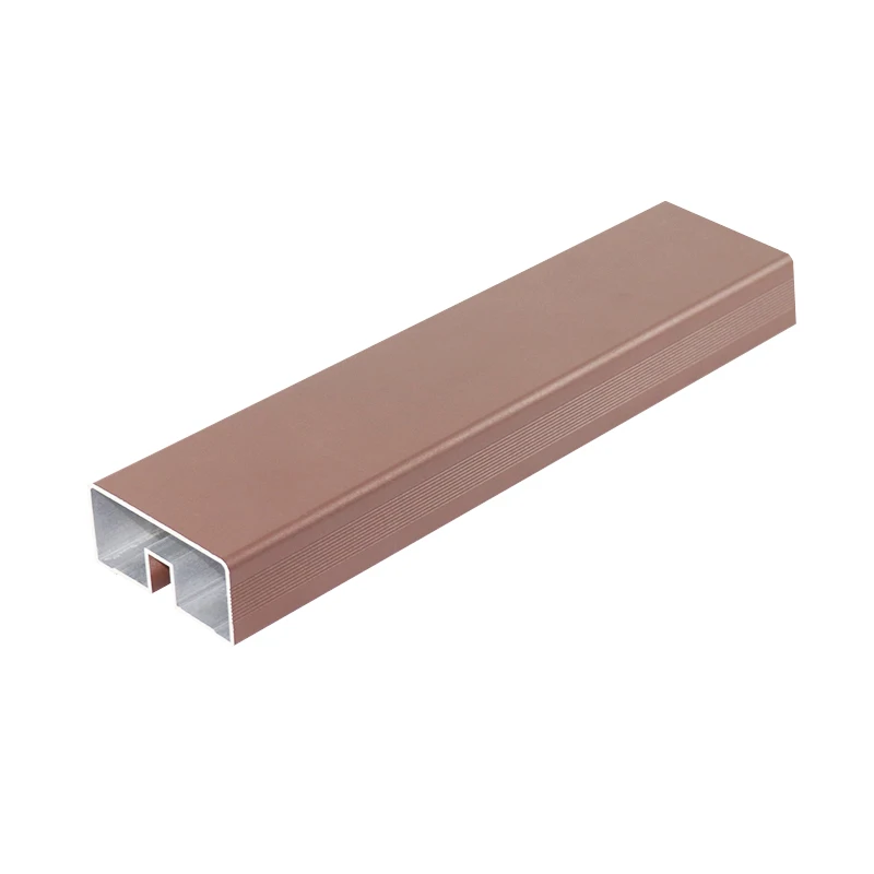 Black Grey Brown Glass Handrails Railing Aluminium Balustrade Square Post