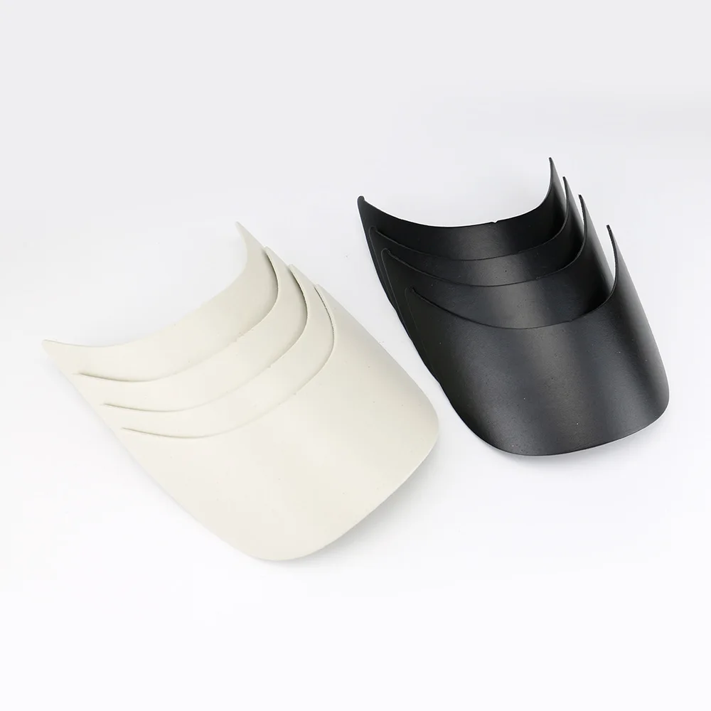 Factory supply PE material plastic visor cap hat brim inserts plastic base