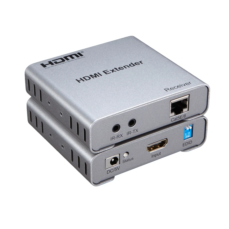 Удлинитель HDMI TX / RX с ИК через Cat5E 6 50M 1.4 Launcher + приемник 4Kx2K 1080P Поддержка 3D для TV DVD PS4 Проектор