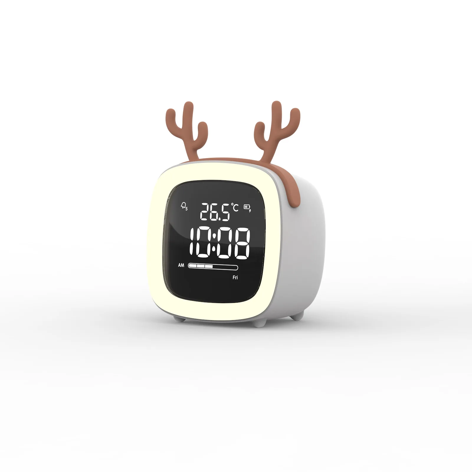 Shower Head Timer Cute Pet Cat Headband TV Alarm Clock Multifunctional Clock With Temperature Display Timer Clocks for Classroom