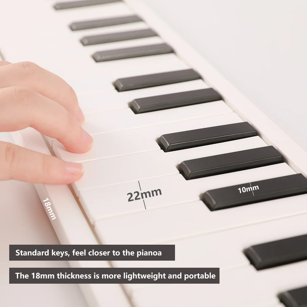 MIDIPLUS MINI Student Musical Instrument Foldable 49/88 Keys Digital Electronic Keyboard Piano