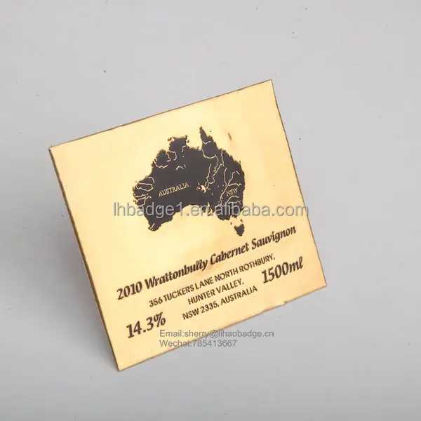 heart shaped metal wine labels,perfume brand sticker,antique adhesive metal logo tag