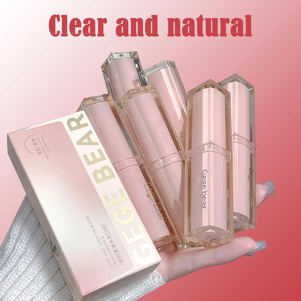 Wholesale custom high quality moisturizing lipstick cosmetics silky texture Lustrous Lipstick Vegan Lip gloss stick makeup