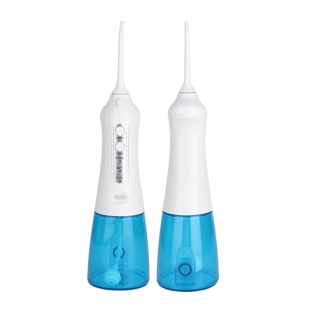 Family Travel Dental Irrigator Tooth Clean Electric Toothbrush Water Flosser with 3 Modes 4 Jet Tip