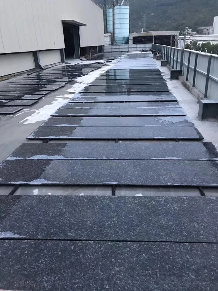 Norway Polished natural Emerald green pearl  Granite stone,emeral green marble for Kitchen countertop